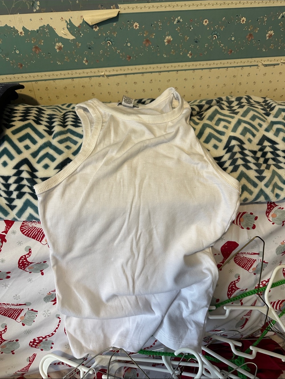 Girls' Ribbed White Tank Top - Classic Everyday Layering